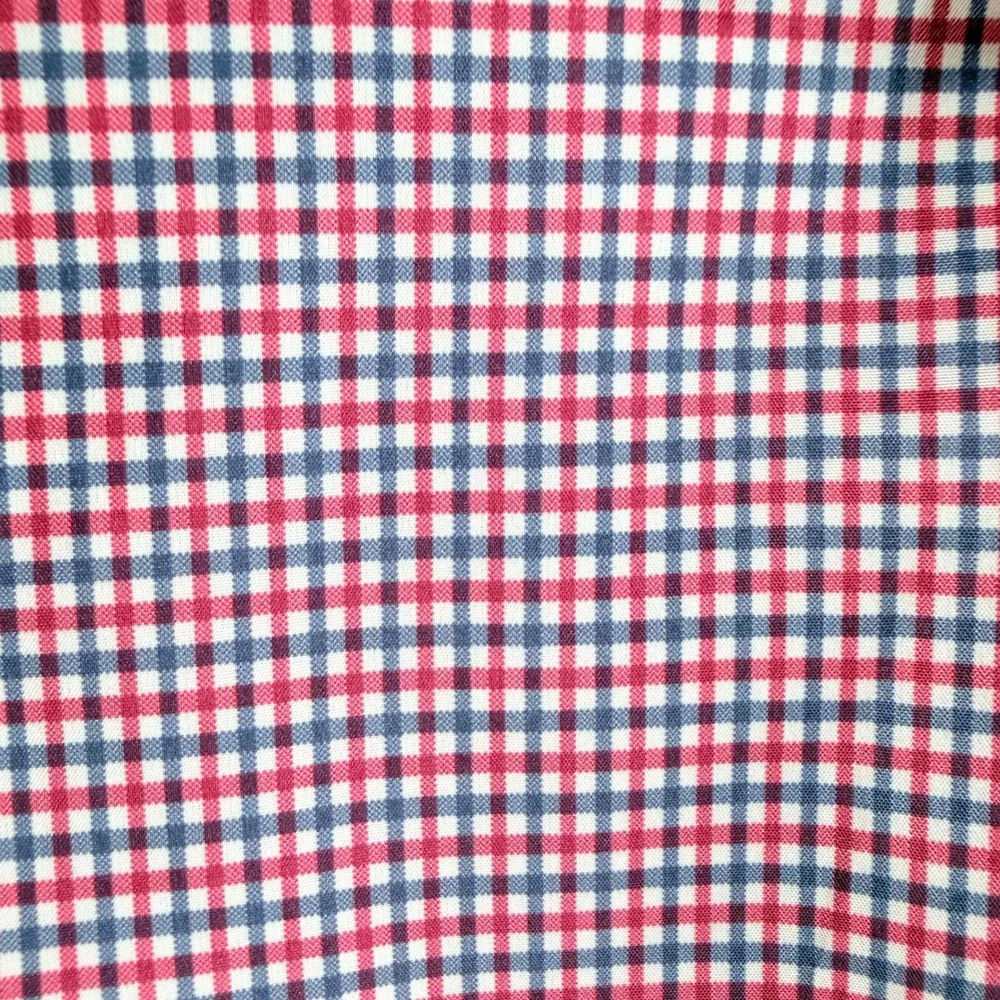 Saddlebred Mens 40R Red Corduroy Blazer Two Button Gingham Lined Sport Coat